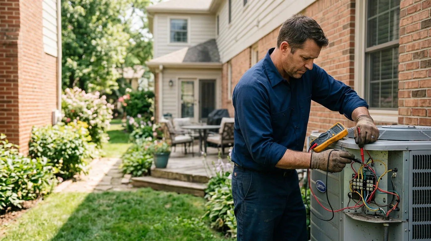 HVAC technician working near Bellevue, KY